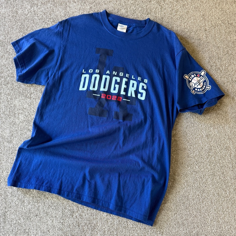 Los Angeles Dodgers 2022 Men's Medium Port & Company "Kids 4 Baseball" Night Tee